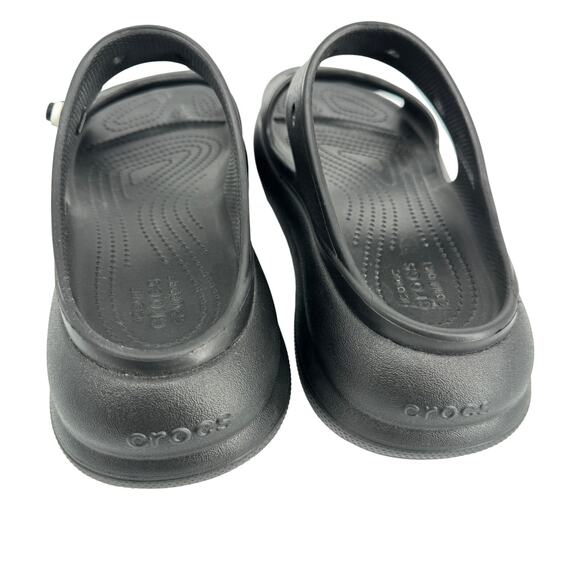 Crocs Classic Crush Platform Sandals‎ Black Size 10 - Picture 5 of 11